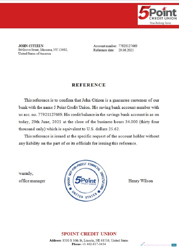 Download USA 5Point Bank reference Photoshop template